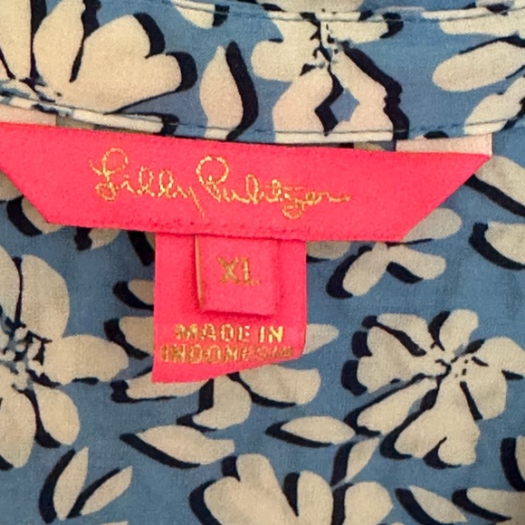 Lilly Pulitzer Natalie Shirtdress Cover Up Size XL (THIS SEASON) EUC - Picture 3 of 7